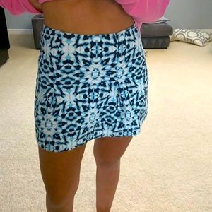 Blue & black skirt